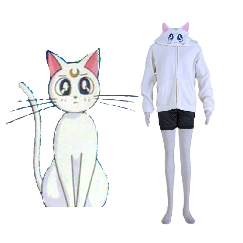 Déguisement Cosplay Sailor Moon Blanc Cat Artemis Boutique de France