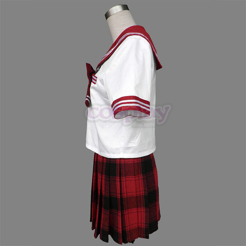 Déguisement Cosplay Sailor Uniform 6 Rouge Grid Boutique de France