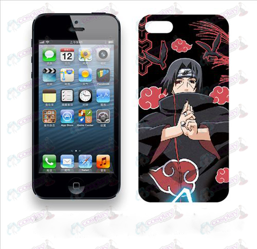 Apple a iPhone5 téléphone coquille 006 (Naruto Red Cloud)