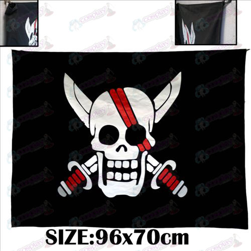 Accessoires One Piece cheveux commémorative pirates drapeau de pirate rouge