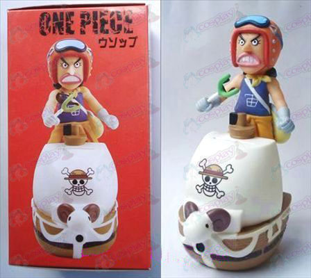 Accessoires One Piece Usopp pot d'argent de poupée (16cm)
