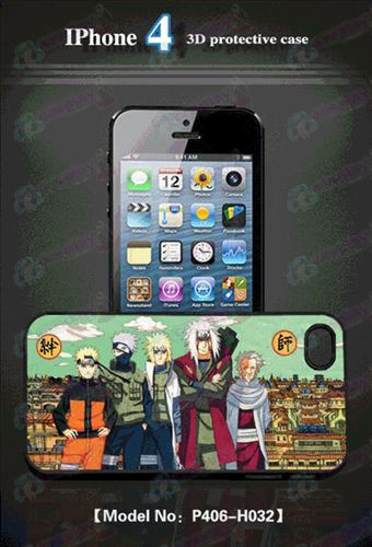 3D téléphone mobile shell 4 d'Apple - Naruto