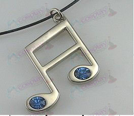 Hatsune note 2 bleu collier de diamants