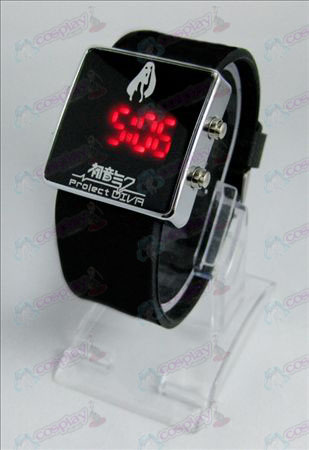 Accessoires Hatsune MikuLED montre de sport - bracelet noir