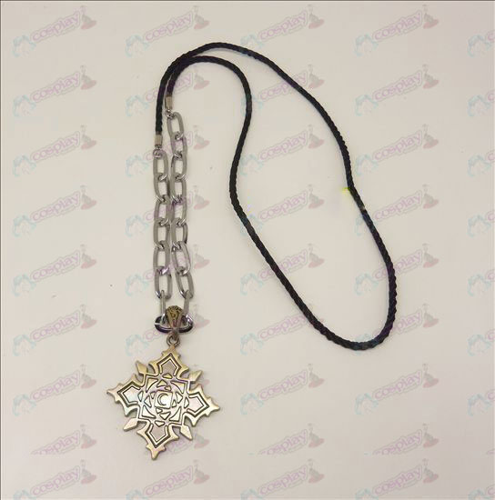 DVampire chevalier accessoires logo punk, long collier (bronze)