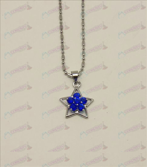 Blister Accessoires Lucky Star collier de diamant (bleu)
