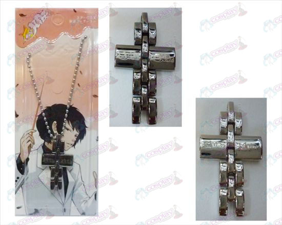 Star-Stealing accessoires de fille collier croix en noir et blanc