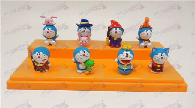 Huit ornements de poupée Doraemon