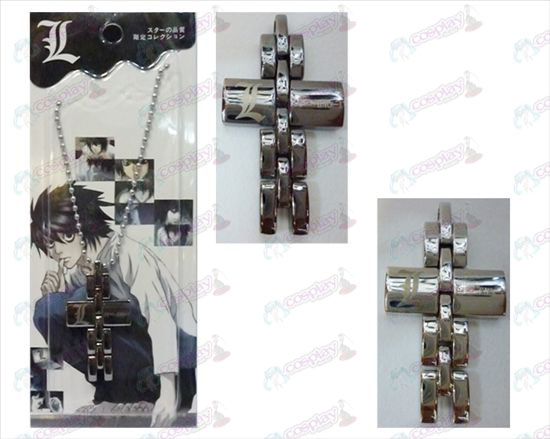 Accessoires Death Note Croix collier en noir et blanc