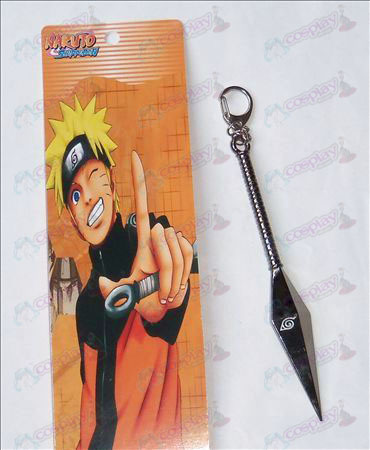 Naruto souffrent pas de boucle de couteau (noir 15cm)