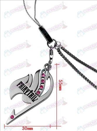 Fairy Tail avec la chaîne de téléphone de diamant (diamant rose)