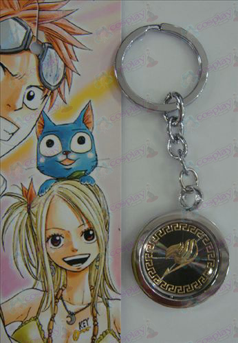 Black Steel Keychain Accessoires Fairy Tail or