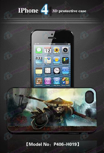 3D téléphone mobile shell 4 d'Apple - Kung Fu Panda