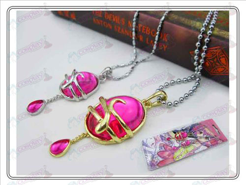 Magical Girl accessoires couple de chute de collier de Rose rouge carte (une section) installé