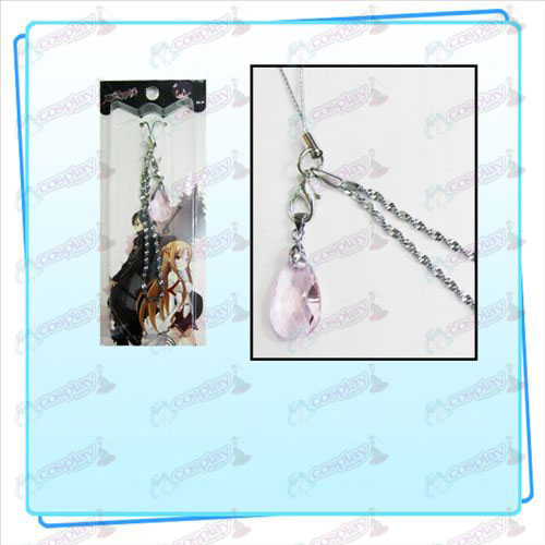Épée Art en ligne d'accessoires Yui Crystal Heart Strap (rose transparent)