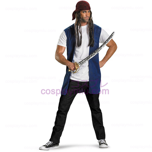 Pirates Of The Caribbean - Captain Jack Sparrow Adult Déguisements Kit