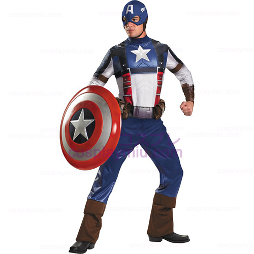 Captain America Movie - Captain America Deluxe Adult Déguisements