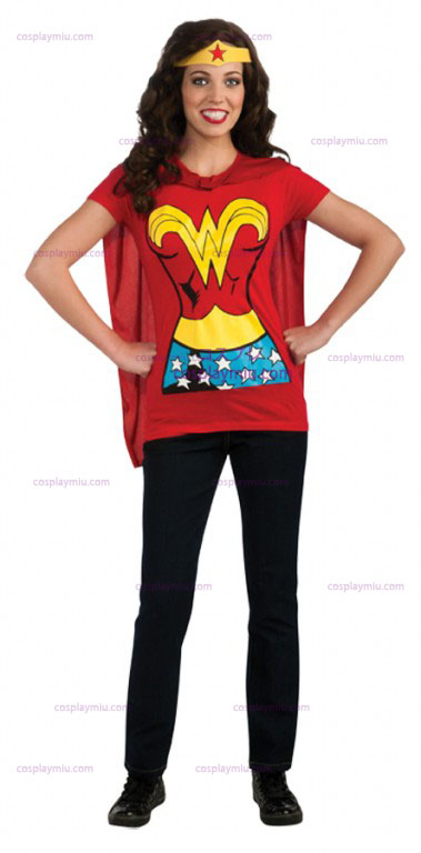 Wonder Woman Adult Shirt Déguisements