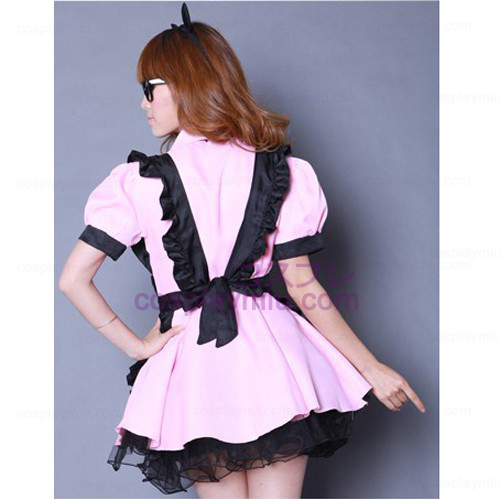 Black Apron and Pink Skirt Maid Déguisements
