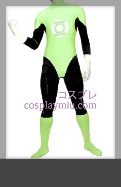 Classique Green Lantern Homme Latex Catsuit