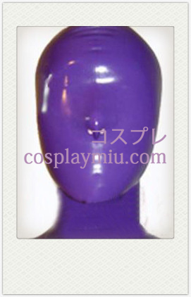 New Purple plein visage couvert masque de latex