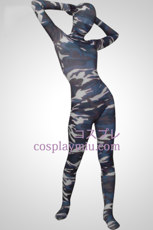 Couleur de camouflage Full Body Lycra Zentai Suit