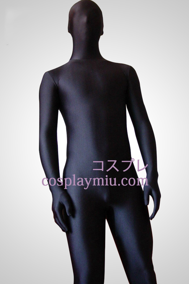 Noir Lycra Spandex unisexe Zentai Suit
