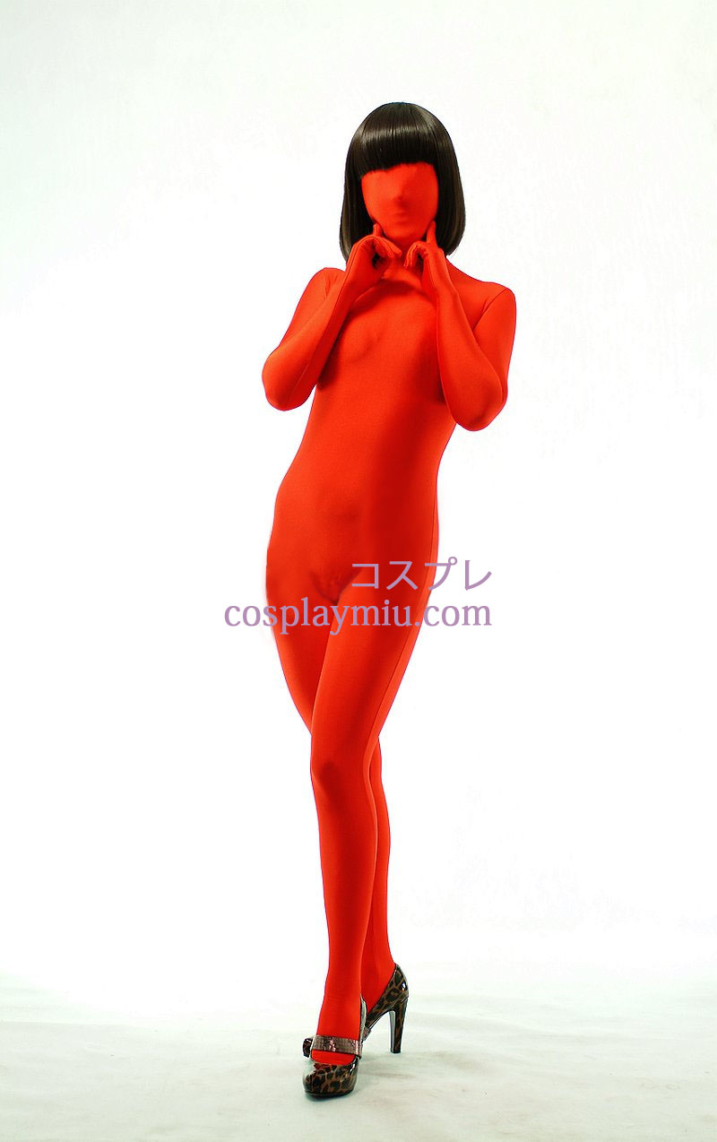 Rouge unisexe Zentai Suit Modal