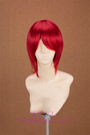 Vocaloid Akaito court vin cosplay perruque rouge