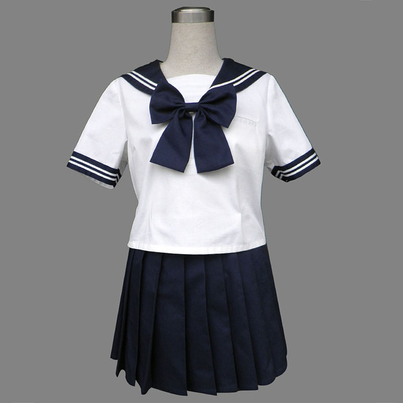 Déguisement Cosplay Royal Blue Short Sleeves Sailor Uniform 8 Boutique de France