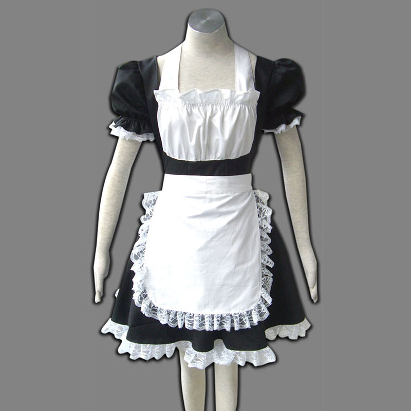 Déguisement Cosplay Maid Uniform 2 Noir Winged Angle Boutique de France