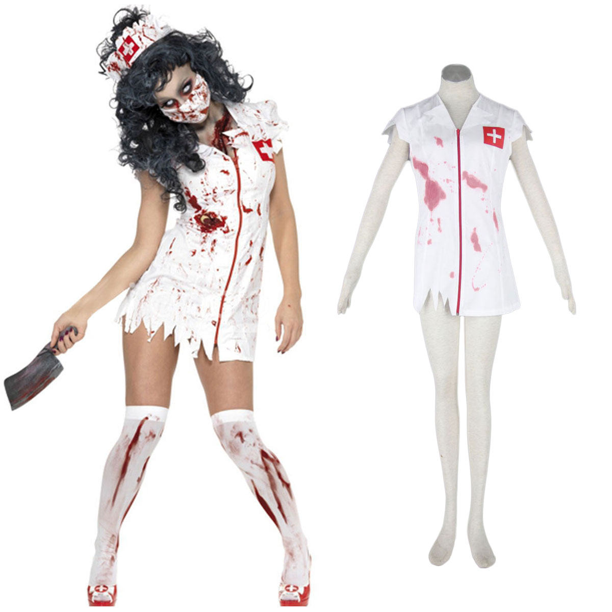 Déguisement Cosplay Halloween Culture Zombie Burst Blood Nurses 1 Boutique de France