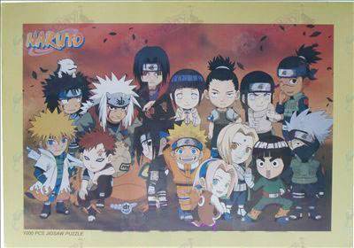 Naruto puzzle 1131 (cadre jaune)