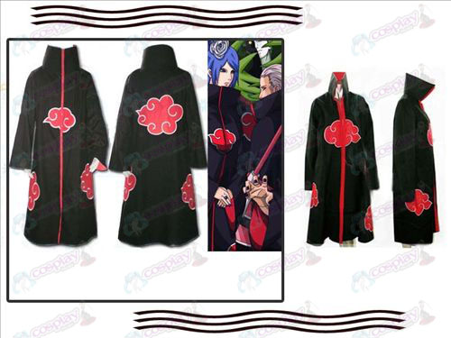 Naruto manteau (avec doublure avec fermeture éclair)