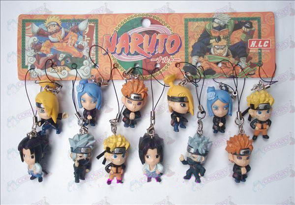 12 Naruto Doll corde de la machine (12 / set)
