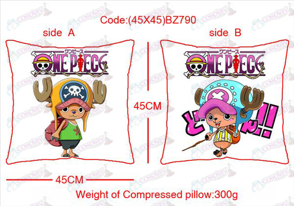 (45X45) BZ790-Accessoires One Piece Anime face coussin carré