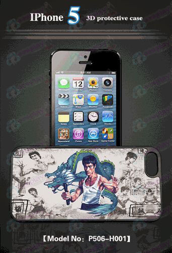 3D téléphone mobile shell d'Apple 5 - Bruce Lee