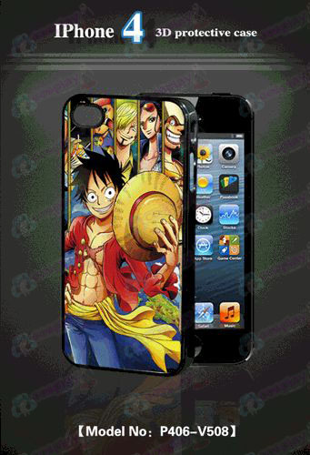 3D téléphone mobile shell d'Apple 4 Accessoires One Piece-2