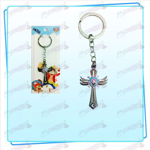 One Piece Chopper accessoires logo key ring aile transversale