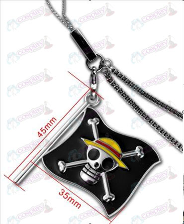 Une chaîne de téléphone de drapeau de pirate accessoires-Luffy Piece