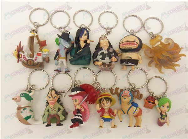 12 Accessoires One Piece Doll Keychain