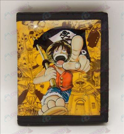PVCOne Piece Luffy accessoires portefeuille (drapeau de pirate)