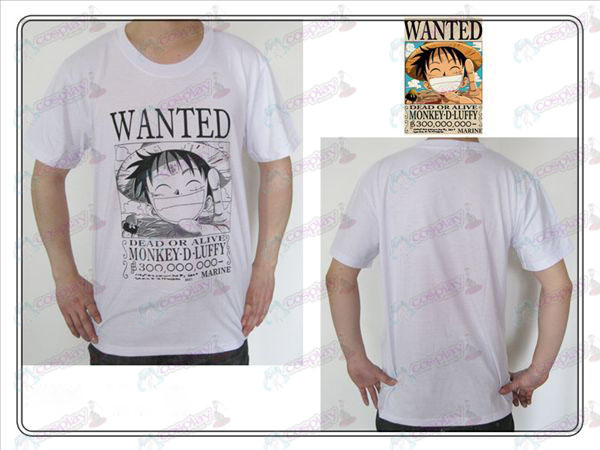 One Piece Luffy accessoires voulu le T-shirt (blanc)