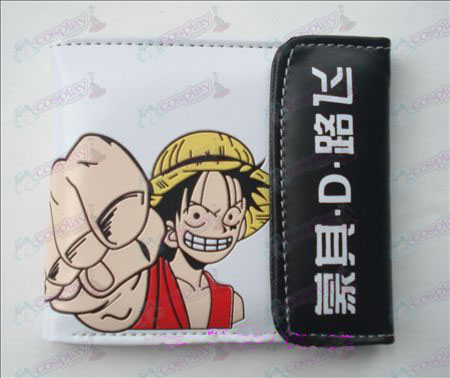 One Piece Luffy Accessoires tenu son poing snap wallet (Jane)