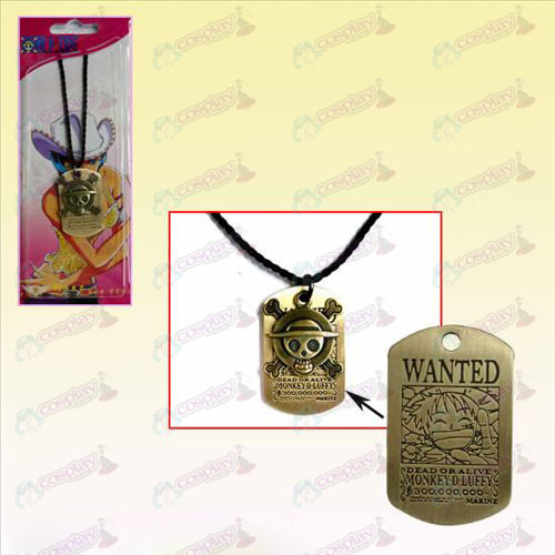 One Piece Luffy Accessoires carré cartes + Kito collier