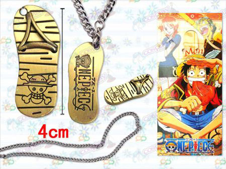 One Piece Luffy accessoires sandales collier de fer