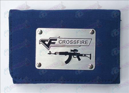 Accessoires CrossFire Blanc Canvas Wallet (Bleu)