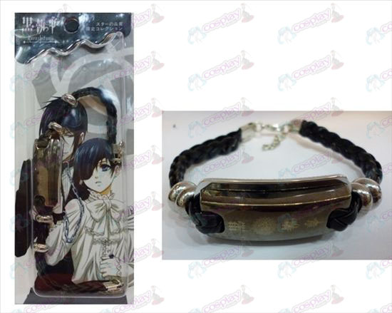 Accessoires Black Butler logo bracelet en cuir Shuangpai Compact