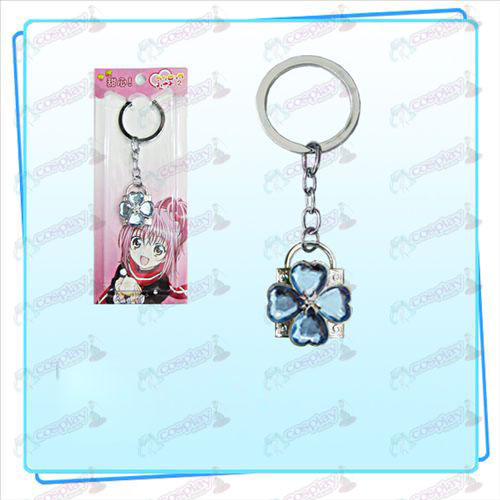 Accessoires Shugo Chara! cadenas porte-clés (argent verrouillage du diamant bleu)