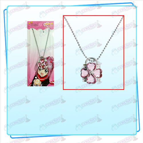 Accessoires Shugo Chara! collier de serrure (serrure d'argent Pink Diamond)